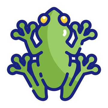 Coqu&iacute; Frog with Bright Green Hue