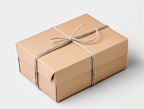 Cardboard box, isolated on white background