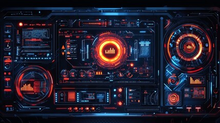 Fototapeta premium Futuristic ai