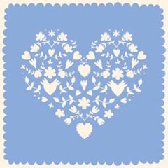 Happy Valentine's day greeting card. Handdrawn illustration.