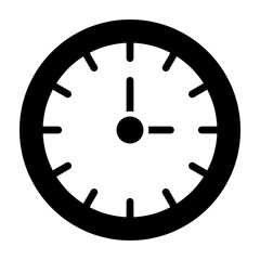 Clock Glyph Icon Design