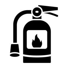 Fire Extinguisher Glyph Icon Design