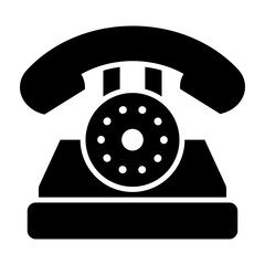 Landline Glyph Icon Design