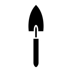 Garden trowel icon vector. Garden tool illustration sign. Tool symbol or logo.