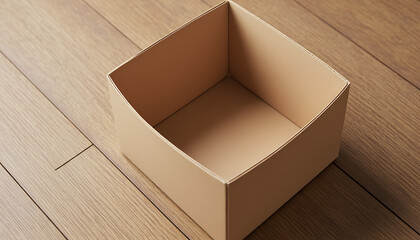 Open Cube Box Mockup for Packaging, Branding, and Product Presentation