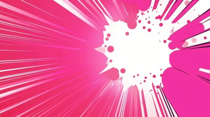 Dynamic Pink Abstract Graphic Design with Exploding Colors