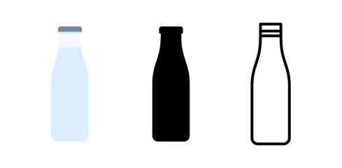 Set of glass jars on a white background.