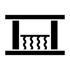 Terrace Vector Glyph Icon Design