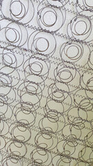 Metal wire springs from a spring mattress