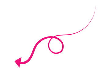 wave and curved wave long arrow icon, horizontal wave long curved arrow icon. vector illustration.