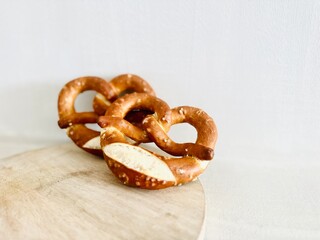 Freshly Baked Pretzel with Salt.