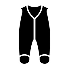 Baby Clothes Vector Glyph Icon Design