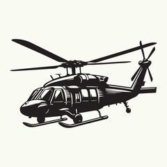 helicopter vector illustration