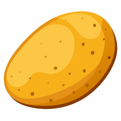 Potato white background 