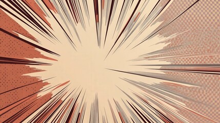 Obraz premium Dynamic Comic Book Style Art with Expressive Lines and Colors