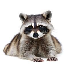 Obraz premium Adorable Raccoon Closeup: A Captivating Wildlife Portrait