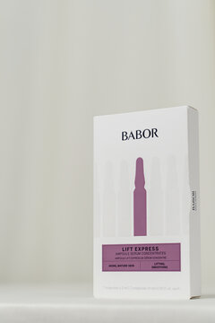 Strasbourg, France - January 2025 : BABOR lifting beauty ampoule