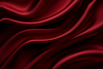Fototapeta premium Elegant curtain drape creating wavy folds.