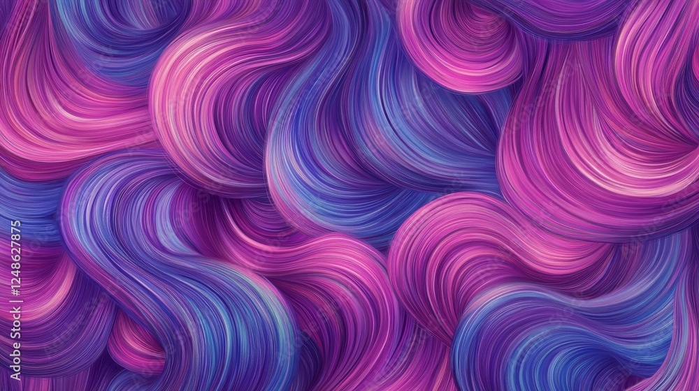 Poster vibrant swirls of color create a mesmerizing abstract pattern resembling flowing hair