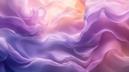Obraz premium Abstract pastel fabric waves, soft flowing texture.