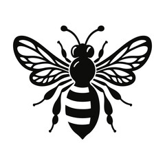 vector illustration of a bee