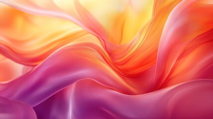 Obraz premium Abstract swirling fabric in warm colors.