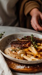 French bistro-style steak frites