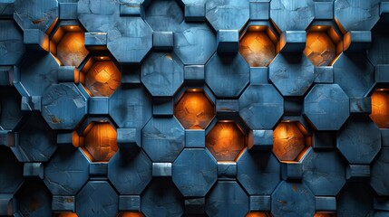 Abstract background mural 3d flower Grey metal 