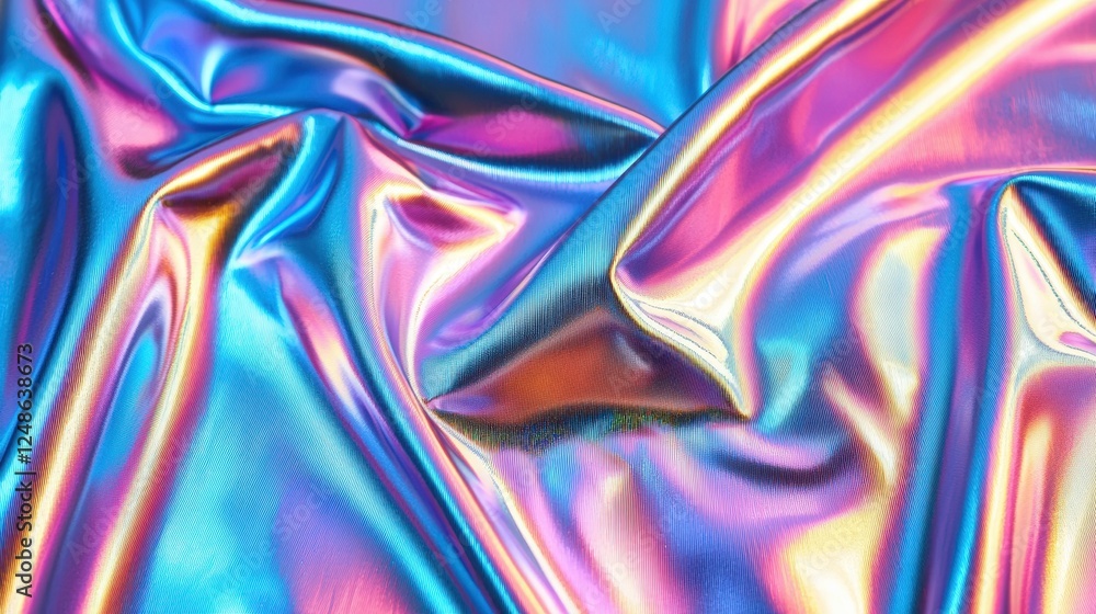 Poster holographic pastel background with soft gradient and shimmering effects for creative projects and de