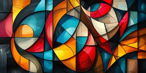 Abstract painting confusion design background 