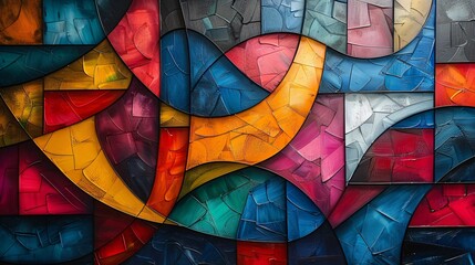 Abstract painting confusion design background 