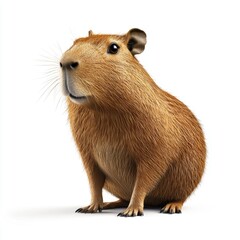 Fototapeta premium A cute brown animal with a long snout and big eyes