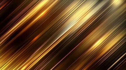 Abstract Golden Lines on Black Background Creating a Dynamic and Elegant Visual Experience for Modern Design and Artistic Projects