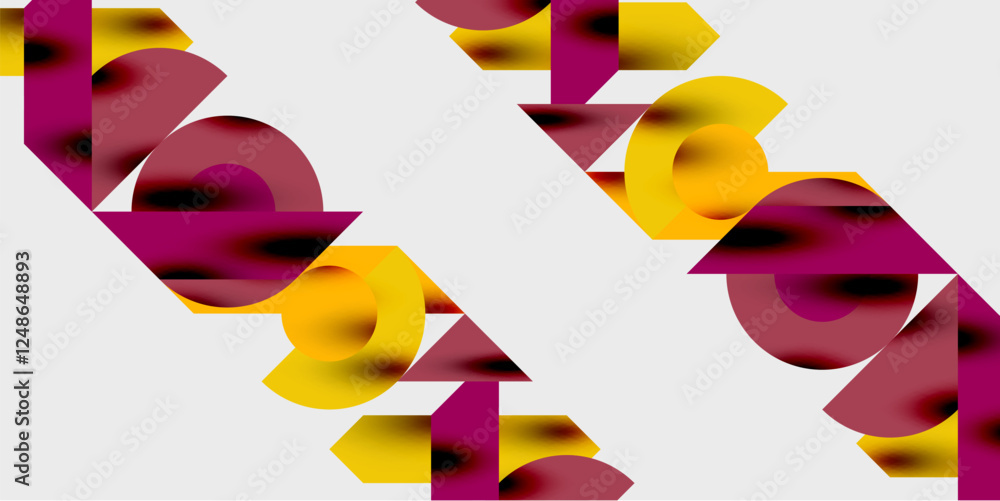 Wall mural vibrant abstract background circles with smooth gradients, creating a dynamic and modern design. ide