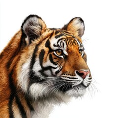 Obraz premium A tiger is staring at the camera with its mouth open