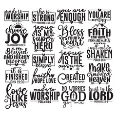 Fototapeta premium 20 Christian SVG Bundle