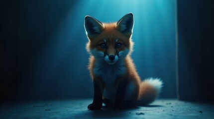 Obraz premium Majestic Fox Basking in Light Rays