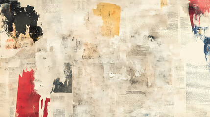 Newspaper paper grunge vintage old aged texture background.