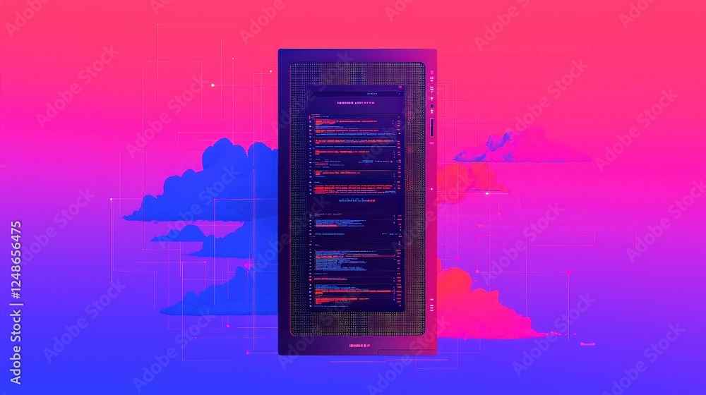 Poster global edge computing applications, showcasing real-time data processing solutions through simple, v