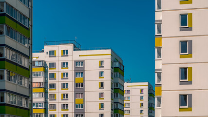 Fototapeta premium wall of a modern building abstract architectural background