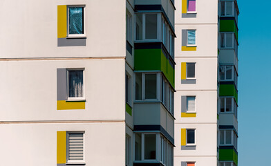 wall of a modern building abstract architectural background