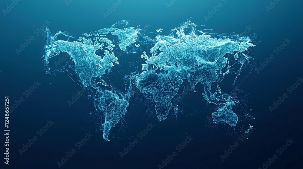 Poster data-driven global business strategies, a clean, minimalistic design featuring simple line art, emph