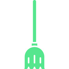 Broom icon single vector illustration
