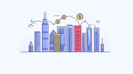 Fintech Ecosystems for Global Financial Inclusion, vibrant vector illustrations depicting diverse financial services, empowering communities through technology and innovation