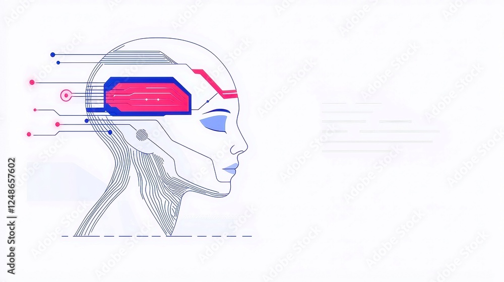 Poster hyperautomation revolutionizing global business, a clean and modern vector illustration depicting st