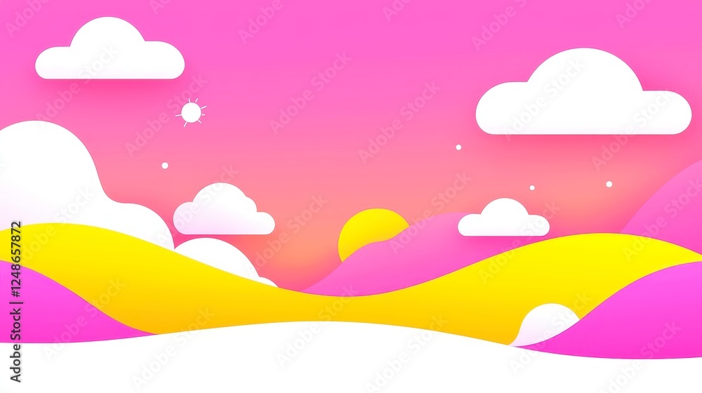 Poster multi-cloud strategies for cross-border data management, a clean, minimalist vector illustration dep