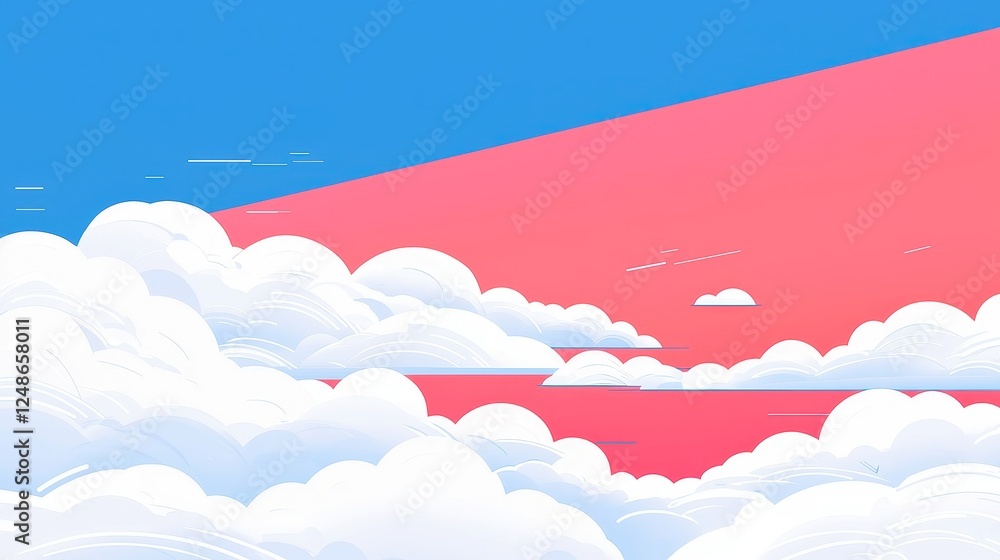 Poster multi-cloud data management, a clean and simple line art design illustrating effective strategies fo