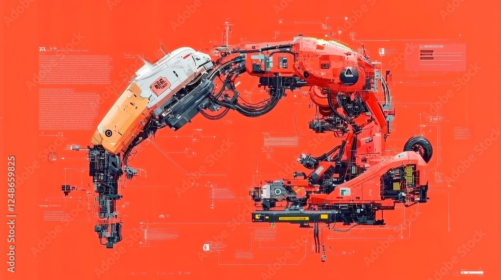 Poster iot automation in smart factories, exploring global advancements in efficiency, productivity, and in