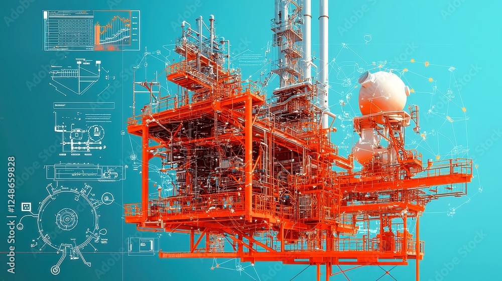Poster iot-driven automation in smart factories, exploring global advancements, efficiency improvements, an
