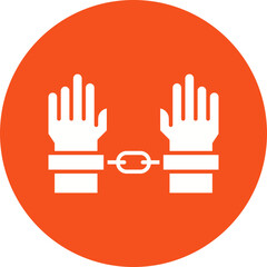 Obraz premium Slavery icon single vector illustration